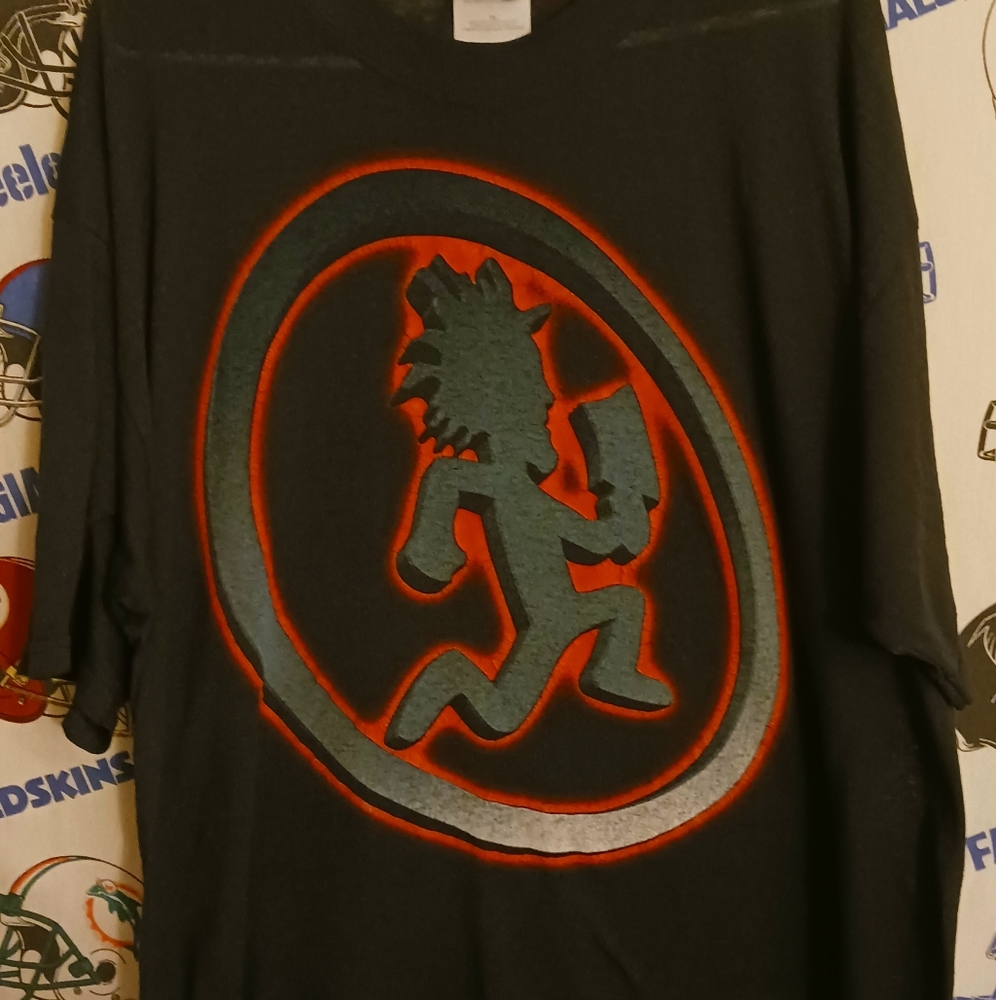 Vintage 2001 Hatchet Rising Insane Clown Posse Blaze Ya Dead Juggalo Tour Shirt